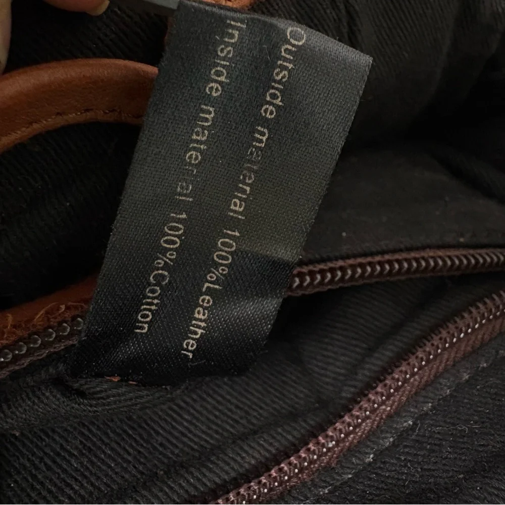 HARBOUR 2nd Small Leather Quilted Backpack Bag Cognac Whiskey Brown